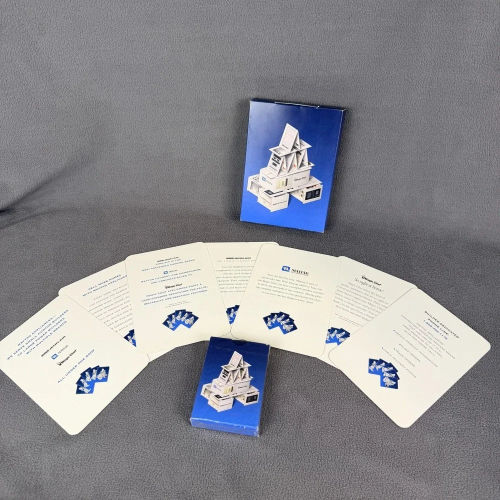 Vintage Maytag Builder Direct Playing Cards Sealed Deck JennAir Magic Chef Promo